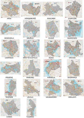 Pirkanmaan kuntakartat, Uudet kuntakartat (2020-luku) - 